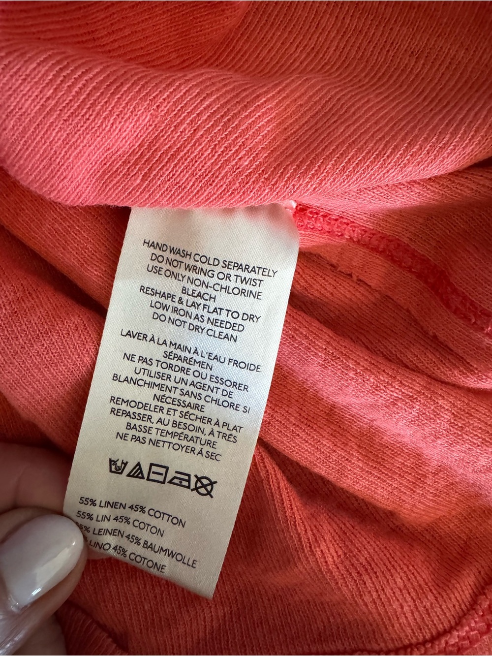 We The Free Coral/Red Short Sleeve Pocket Tee - Picture 5 of 9